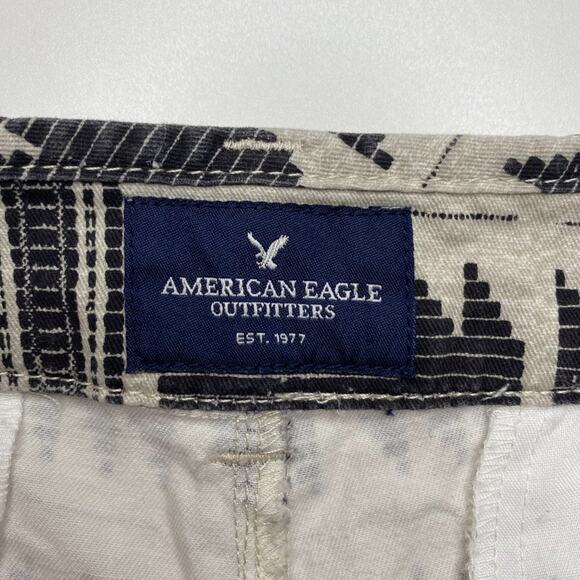 American Eagle | Stretch Midi Aztec Print Shorts - Picture 3 of 4